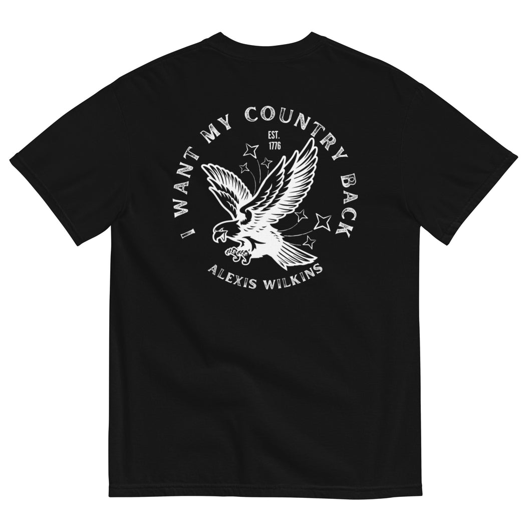 I Want My Country Back Tee in BLACK